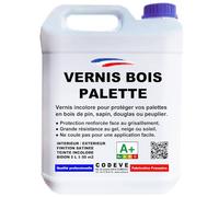 Vernis Bois Palette - Codeve Bois - 5L - Intérieur/extérieur - Pour Protéger Votre Bois De Palette En Pin, Sapin, Douglas Ou Peuplier.