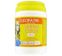 CLEOPATRE- Vernis Colle Transparent effet Mat - Séchage rapide - Sans solvant - Pot 250 g
