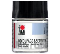 vernis & colle pour serviettes, brillant, 50 ml, dans