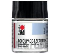 vernis & colle pour serviettes, brillant, 50 ml, dans
