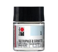 Vernis & Colle pour serviettes, mat, 50 ml, dans un