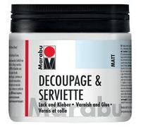 Vernis & colle pour serviettes, mat, 500 ml, en pot