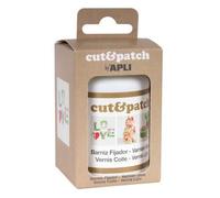Apli 17235 - Vernis transparent pour fixer papiers découpés - Cut&Patch - 100 ml avec pinceau applicateur