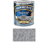 Vernis de protection métallique antirouille Hammerite 0,7 l, choix de couleur martelé 0,75 (gris argenté martelé)