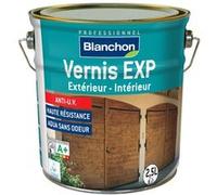 Vernis EXP pour boiseries et menuiseries int/ext Chêne clair satiné 2,5L - Haute résistance aux UV - BLANCHON - 06103414 Chêne clair