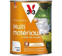 Vernis extérieur - V33 - Multi-matériaux - Incolore mat - 0.25L