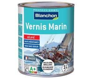 Vernis marin - 1L - incolore mat - vernis boiserie - vernis bois - BLANCHON - 5320300