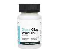 Vernis Pour Argile Autodurcissante | 120ml Vernis Brillant Pour Céramique Et Artisanat | Pour Atelier et Maison, Prévention des Craquelures, Imperméable pour Peinture à l'Huile, Plâtre et Céramique