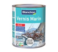 Vernis pour bois extérieur à base aqueuse incolore mat Blanchon 1L