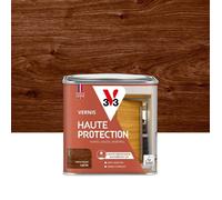 Vernis pour bois extérieur V33 Haute protection chêne foncé satiné 0.5 l