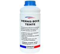 Vernis Teinte Bois - Codeve Bois/Noyer - 1L - Intérieur/extérieur - Pour La Décoration D'un Bardage, Persienne, Volet, Huisserie Ou Fenêtre.