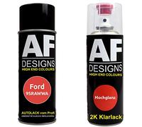 Vernis Voiture Pulvérisation Kit pour Ford 9SRAWWA Sunrise 2K Vernis Transparent Basislack Aérosol Spray 2x400ml