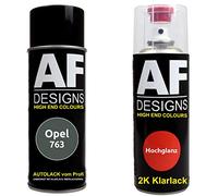 Vernis Voiture Pulvérisation Kit pour Opel 763 Chasse Perle 2K Vernis Transparent Basislack Aérosol Spray 2x400ml