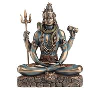 Veronese Design Dieu Hindou Shiva Seigneur de l'énergie Divine Tenant Un Trident et Une Statue de Damaru