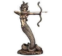 Veronese Design Furious Medusa Sculpture en résine Finition Bronze 22,9 cm