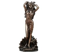 Veronese Design Sculpture en résine coulée à froid La naissance d'Aphrodite de la déesse grecque de l'amour et de la beauté 16,5 cm