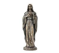 Veronese Design Sculpture Religieuse en résine moulée à Froid en Forme de cœur de Marie - 20,3 cm de Haut