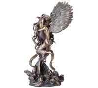 Veronese Design Selina Fenech Statue d'ange sirène 30,5 cm en résine coulée à Froid Finition Bronze
