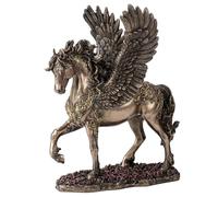 Veronese Design Statue de Cheval ailé en résine coulée à Froid - 26 cm - Sculpture Animale - Finition Bronze