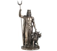Veronese Design Statue de Dieu Grec des enfers Hadès Finition Bronze