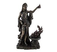 Veronese Design Statue de la déesse Grecque Hestia Bronzée Vesta Romaine