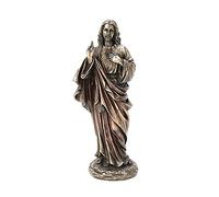 Veronese Design Statue en résine Bronze coulée à Froid en Forme de cœur sacré de Jésus - 21,5 cm de Haut - Décoration d'intérieur