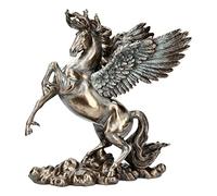 Veronese Pegasus Statue de la mythologie grecque du dieu du cheval ailé Finition bronze 28 cm