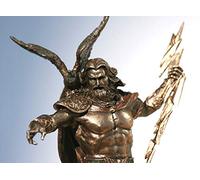 Véronèse Statue du dieu grec Zeus Finition bronze 22,9 cm