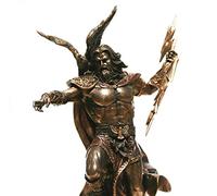 VERONESE Statue du roi grecque Zeus Jupiter tonnerre finition bronze 29,2 cm
