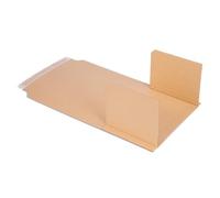 verpacking 75 x emballage livre 24,5 x 16,5 x 2 Ã 7 cm A5+ étui d'expédition fermeture adhésive, brun - BV 2