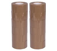 verpacking High Tack Lot de 12 rouleaux de ruban adhésif d'emballage PP Marron 48 mm x 150 m