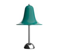 Verpan Lampe de table Pantop Ø 23 cm H 38 cm Bleu sarcelle foncé