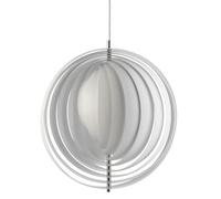 Verpan Suspension Moon Ø44,5 cm Grand Blanc avec rosace