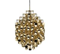 VerPan Spiral SP01 (1969) 10705555001036 Suspension lumineuse en cellidor et nylon Doré Diamètre 45 cm Longueur 400 cm