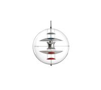 Suspension Globe Verpan Ø28 Chrome/ Rouge/ Bleu