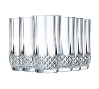 Verre 36 cl Longchamp | Verre Kwarx haute brillance, gobelet pour jus, soda et whisky, compatible lave-vaisselle, fabriqué en France