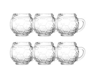 Verre a biere, Chope de bière lot de 6, en forme de football - 0,3 litre