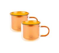 Verre à cappuccino à double paroi avec anse CHiATO, 2 x 250 ml