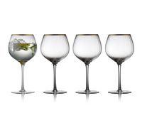 Lyngby Glas Verre à gin tonic Palermo Gold 65 cl. lot de 4 Transparent-or