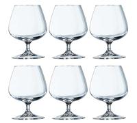 Arcoroc Degustation Verre à cognac sans graduation, 250ml, Senza indicatore di riempimento, 6
