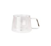 Verre à double paroi avec anse pour cappuccino CHiATO, 210 ml