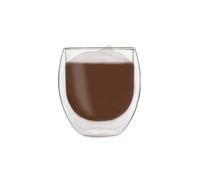 Verres Duos Feelino à double paroi, tasse thermos, pour garder les boissons chaudes ou froides plus longtemps, Verre, Lot 20 : lot de 4 Jumbo., 4er-SET