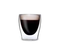 Duos Feelino Verres isothermes à double paroi Effet flottant Pour boissons chaudes et froides, thé et café, Verre, 2 x 80 ml., 2x 80ml