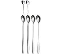 Duos Feelino Verres à Double Paroi avec Cuillère en Acier Inoxydable, Verres à Latte Machiato avec Effet Flottant pour Garder les Boissons Chaudes et Froides, 21-SET 6er-Set (80/310/400)
