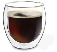 Duos Feelino Verres isothermes à double paroi Effet flottant Pour boissons chaudes et froides, thé et café, Verre, SET 17: 2x 310ml Jumbo