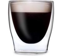 Duos Feelino Verres à double paroi avec cuillère en acier inoxydable, verres à latte Machiato et verres à thé avec effet flottant pour garder les boissons chaudes ou froides, 12-SET 2x 80ml