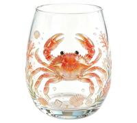 Verre à Eau avec Animal Marin en Relief 3D, Verre Transparent Créatif avec Méduse Hippocampe Crabe Requin, Gobelet en Verres pour Eau Whisky Jus Cocktail, Cadeau Original et Usage Quotidienne
