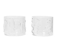 Verre à eau DOODLE 200 ml, set de 2 pc, clair, verre, ferm LIVING