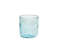 Verre à eau en verre bleu clair, soufflé à la bouche, 1 pièce, uni - Pomax, Vico - 8x8x8 cm