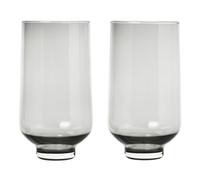 Verre à eau FLOW set de 2 pc, 400 ml, verre fumé, Blomus